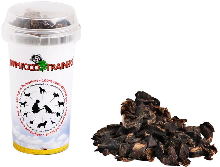 Farm Food Trainers | Rinderherz | Hundesnacks | 90 g