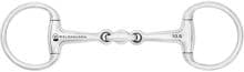 Morso a testa d'ulivo per pony Waldhausen, doppia rottura, acciaio inox, anello 5cm, 14mm/10,5cm