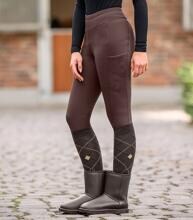 ELT Rica Thermo Teddy Reitleggings, mahagoni, 48