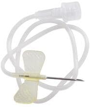 Cannula KRUUSE Butterfly, gialla, 1,1 x 19 mm, 19G x 3/4, 50 pezzi