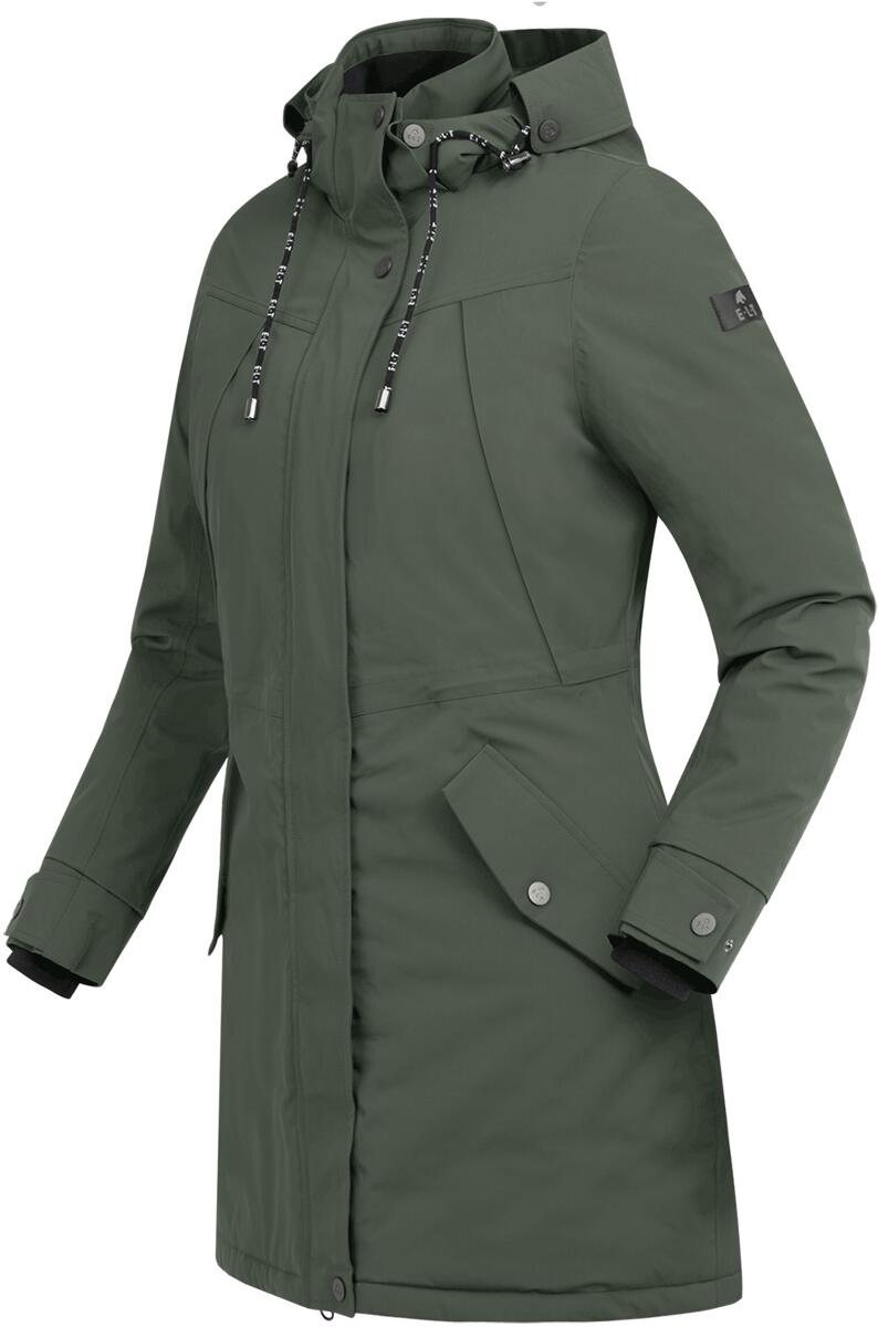 ELT Ontario Winter-Performance-Reitparka, dunkeloliv, XXS
