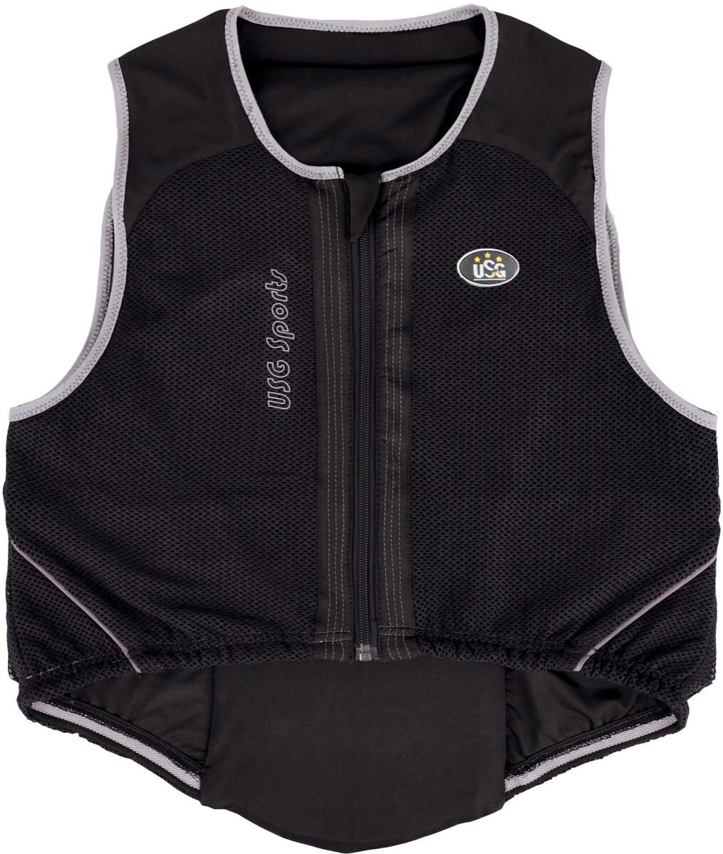 USG Precto Quick Fit Rückenprotektor, schwarz/grau, M