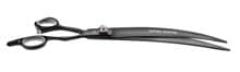 GEIB Black Pearl dog scissors, curved, 25cm 