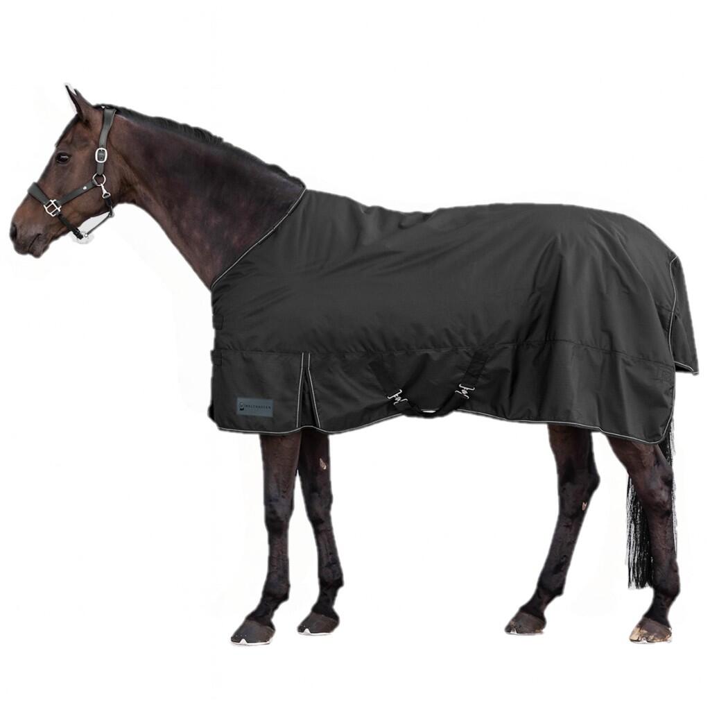 Waldhausen Nordic Outdoordecke, Fleece, schwarz, 135cm