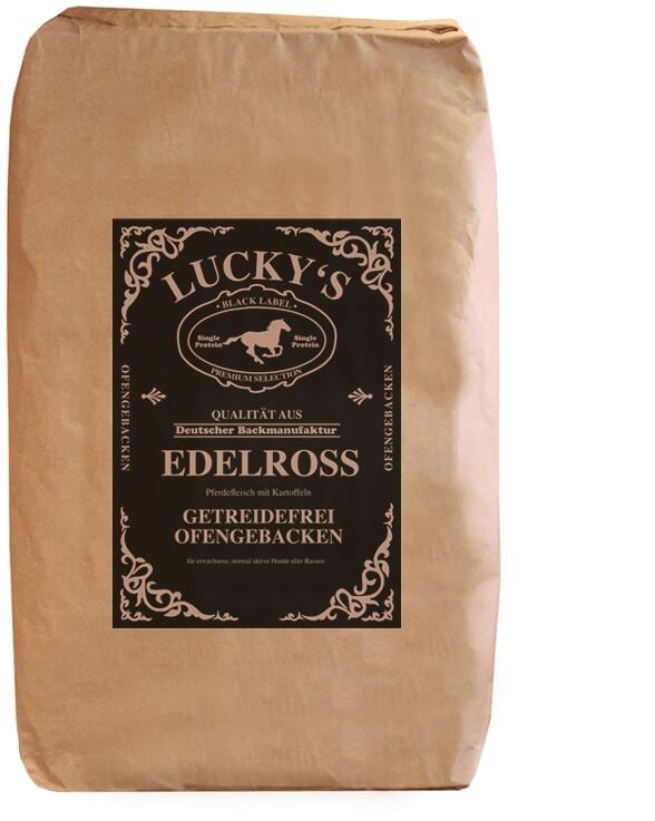 Black Label | mit Edelross | getreidefreies Hundefutter | 6 kg