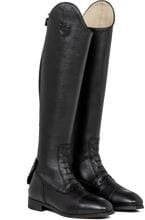Stivali da equitazione Equestro Venus unisex, pelle di vitello, allacciatura frontale, taglia 42, gambale alto, larghezza polpaccio L