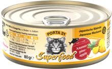 Porta21 Superfood Nassfutter, Makrele & Ananas, 24x80g