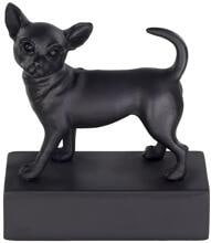 Happy House Skulpture Chihuahua | kurzes Haar | Schwarz