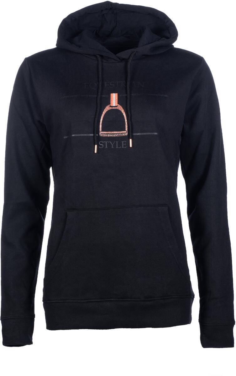HKM Equine Sports Style Hoody, schwarz/rosegold, S