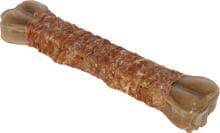 KERBL Pet Rinderhaut Knochen mit Hühnchen, 30cm