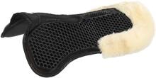 Acavallo Withers Free Hexa Gel Pad, flat, lambskin edging, one size, black/natural