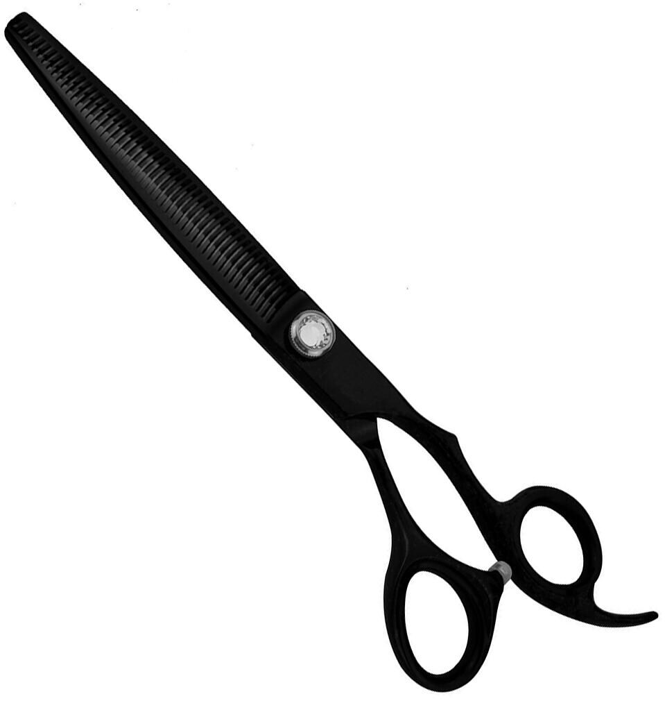 Optimum Black Titanium Modellierschere, 19cm