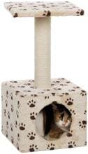 Trixie Junior scratching post Zamora, 60cm, beige with paws