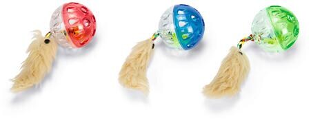 beeztees BALL MIT FEDER GLOCKE SORT