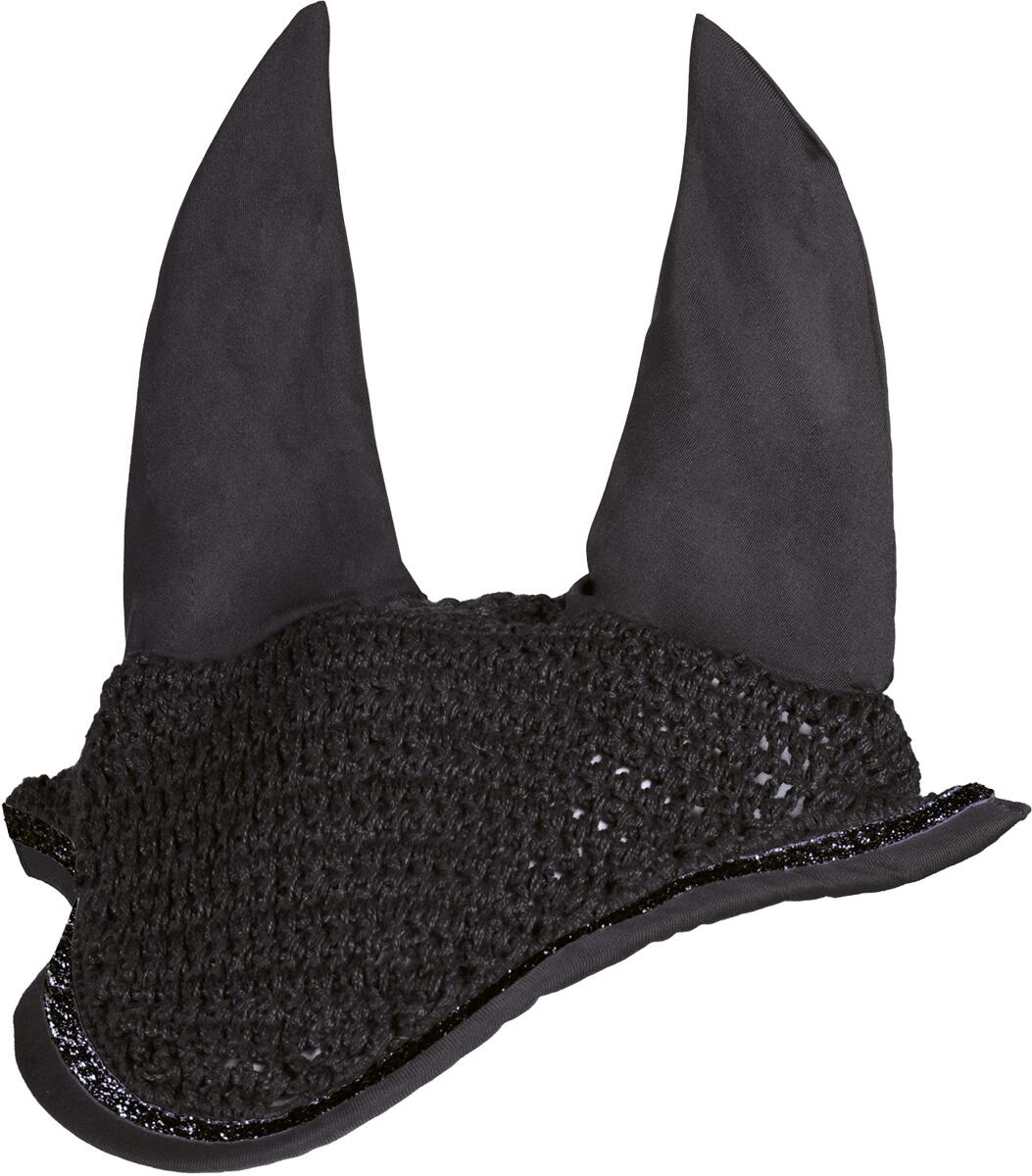 HKM Romy Fliegenhaube, schwarz, Vollblut