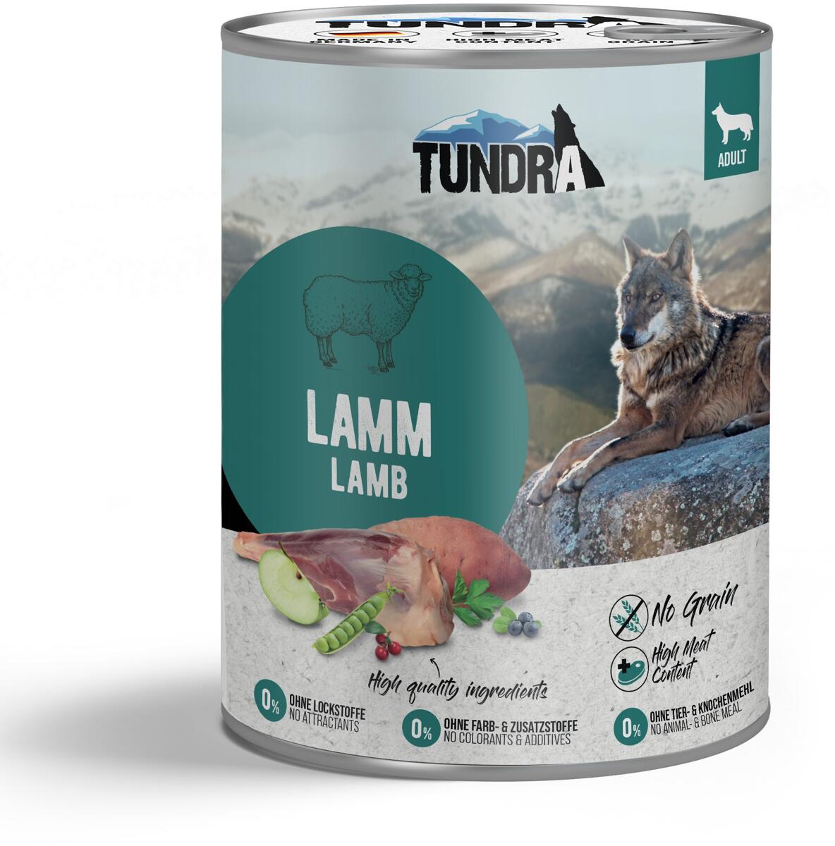 Tundra Dog Nassfutter mit Lamm, 6x800g