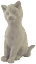 Scultura di gatto Happy House, beige