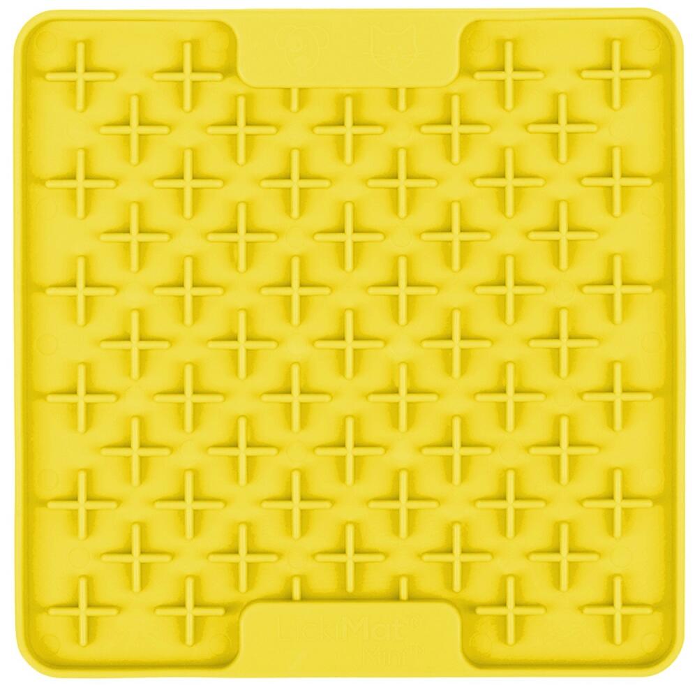LickiMat Buddy Futtermatte, 15x15cm, yellow
