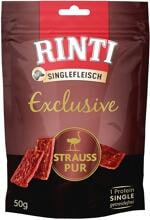 Rinti Exclusive Strauss PUR Hundesnack, 50g