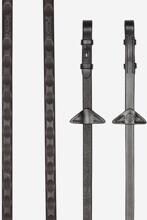 Redini in gomma LeMieux Magna Grip, marrone/argento, pony