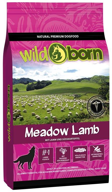 Wildborn Meadow Lamb | mit Lamm, Kartoffel & Tapioka | getreidefreies Hundefutter | 12 kg