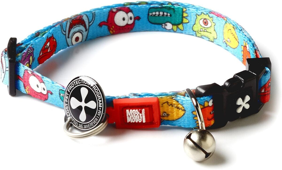 Max & Molly Little Monsters Smart ID Katzenhalsband, One Size