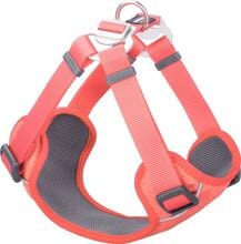 Pettorina per cani Red Dingo Padded Step-In, imbottita, colore pesca ad alta visibilità, taglia M, 46-63 cm
