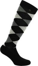 Calzini EQUITHÈME Argyle, nero/ecru, 35-38