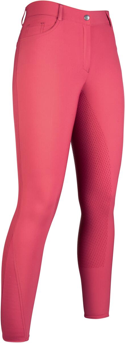HKM Sunshine Reithose, Silikon-Vollbesatz, rot, 146