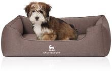 Knuffelwuff Leano orthopädisches Hundebett, 85x63cm, braun