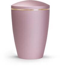 Urna per animali Völsing Lina Edition, fascia dorata spazzolata, velvet rosé, 0,5 L