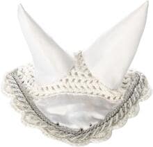 Cuffia per mosche da competizione HKM Hobby Horsing, bianco