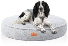 Knuffelwuff Tivano orthopädisches Rund-Hundebett, Ø120cm, grau