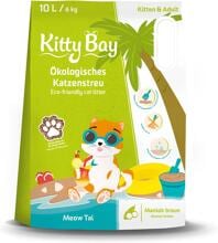 Kitty Bay Meow Tai Katzenstreu, Maniokmehl, braun, 10L