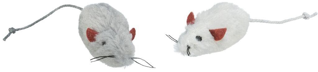 Trixie Maus, Langhaarplüsch, Katzenminze, 9cm, farblich sortiert