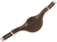 Cinghia per ramponi Acavallo Classic Gel, pelliccia sintetica, marrone scuro, 115 cm