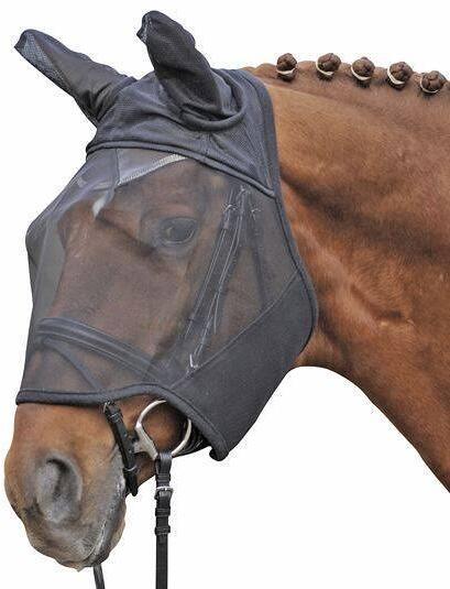 HKM Fliegenschutzmaske, schwarz, Pony