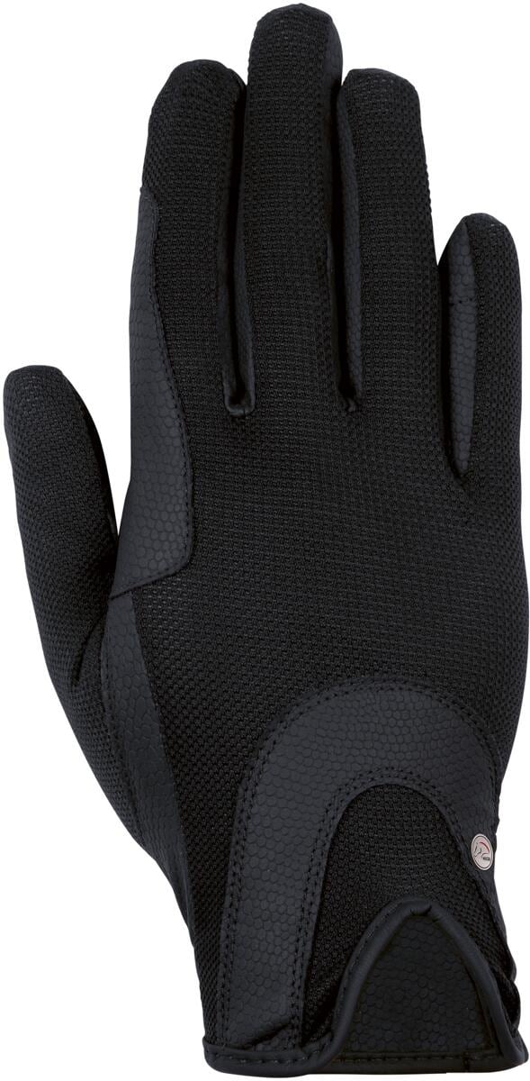 HKM Grip Mesh Reithandschuhe, schwarz, S