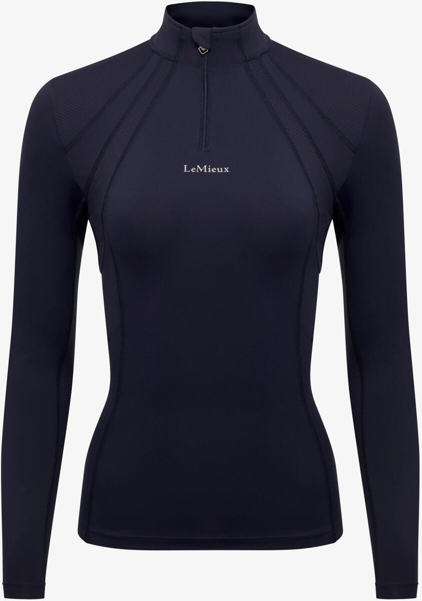 LeMieux Mia Mesh Langarm Funktionsshirt, navy, 42