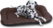 Knuffelwuff Lucky Indoor- und Outdoor-Hundebett, 118x85cm, braun