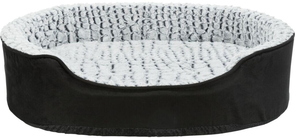 Trixie Lino Vital Bett, oval, 83x67cm, schwarz/grau