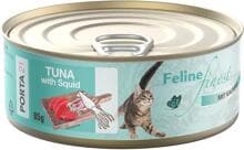 Porta21 Feline Finest Nassfutter, Thunfisch & Kalmar, 24x85g
