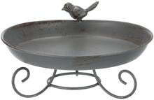 Vasca per uccelli Trixie, metallo, grigio, 800ml, ø22cm