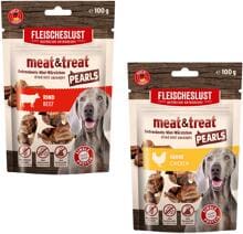 Fleischeslust meat&treat Pearls Hundesnack, 100g