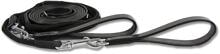 Redini Waldhausen in cuoio/nylon, due pezzi, nero