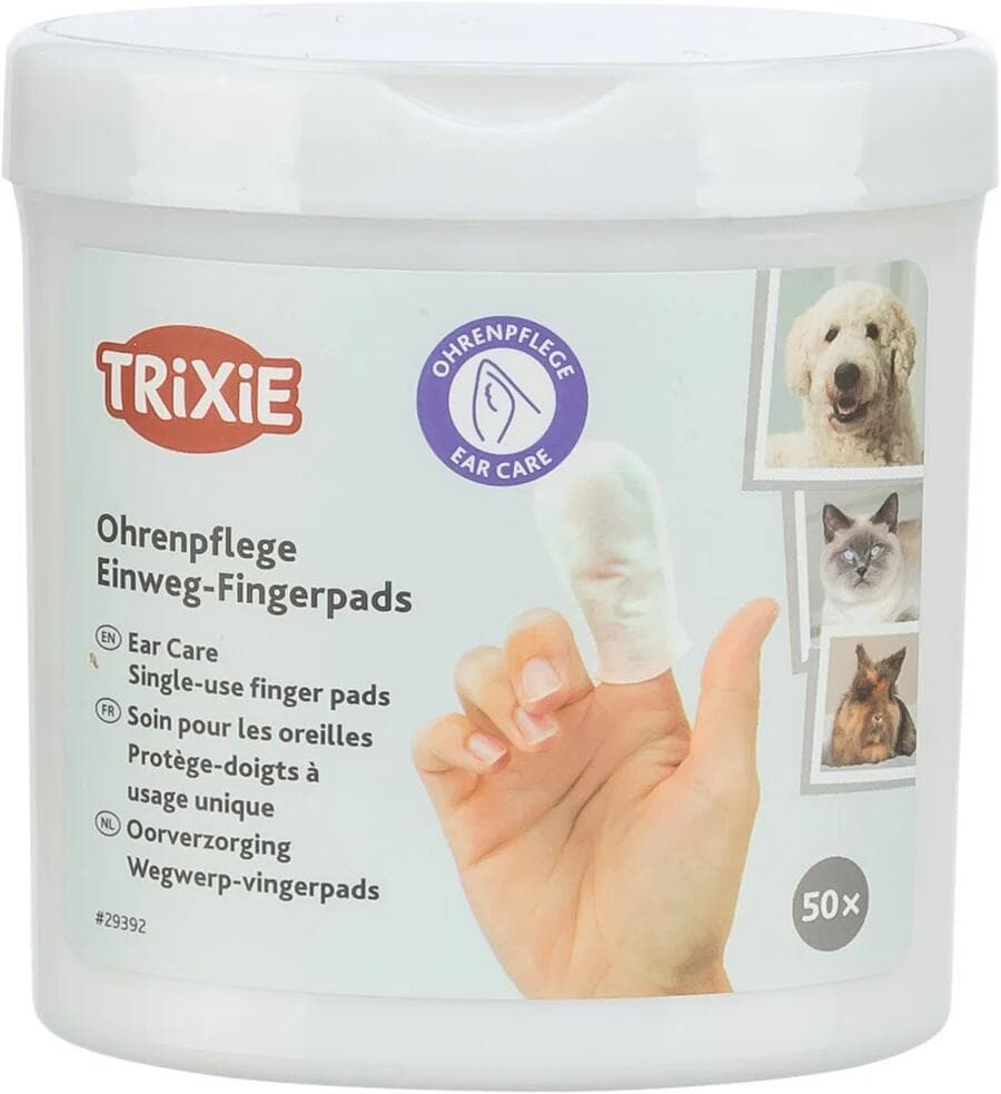 Trixie Ear Care Ohrenpflege, Fingerpads, 50 Stück