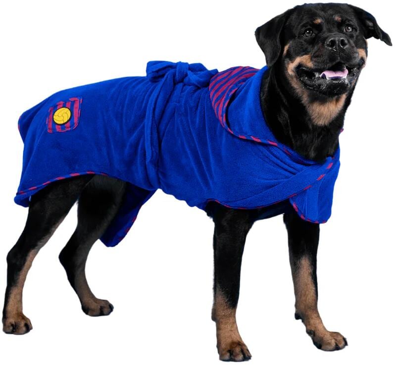 Max & Molly FC Barcelona Hunde-Bademantel, S