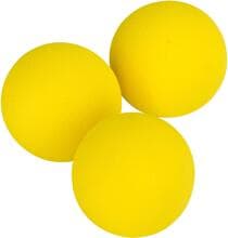 KERBL Pet Schaumstoffball, gelb, Ø4,5cm, 3 Stück