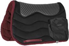 Gualdrappa da trekking Burioni con tasche, TT/Pile HD + Piuma Pad, bordeaux