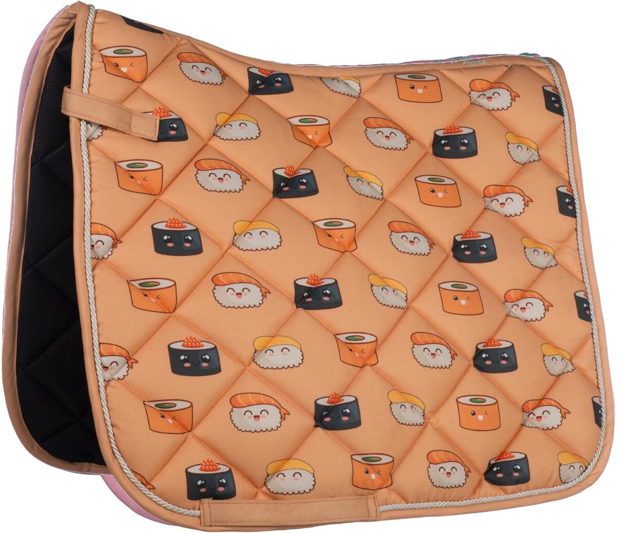 HKM Naples Schabracke, pastellorange/grau, Vielseitigkeit